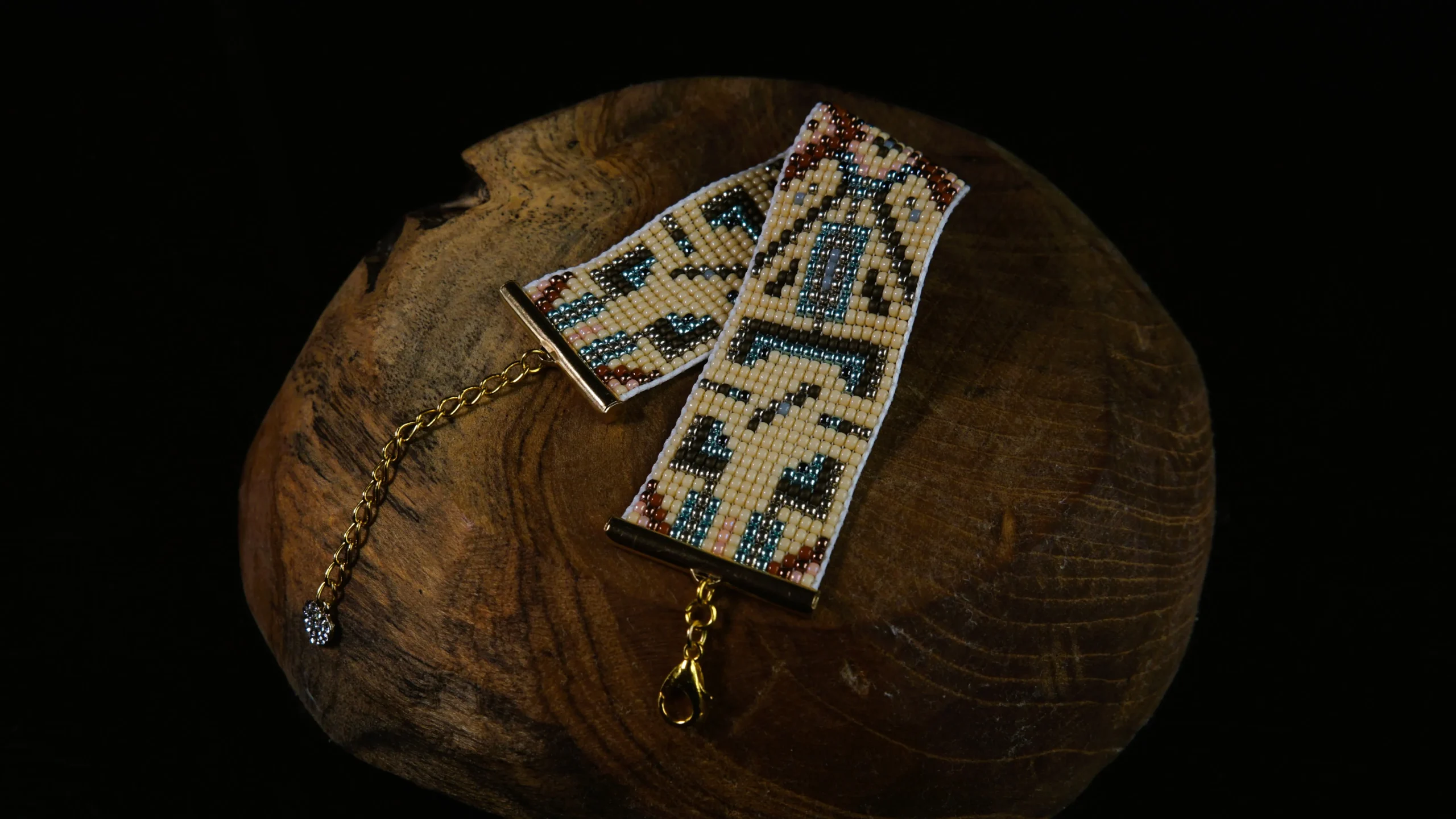 Bransoletka MIYUKI - ZŁOTY LIŚĆ - obrazek 3