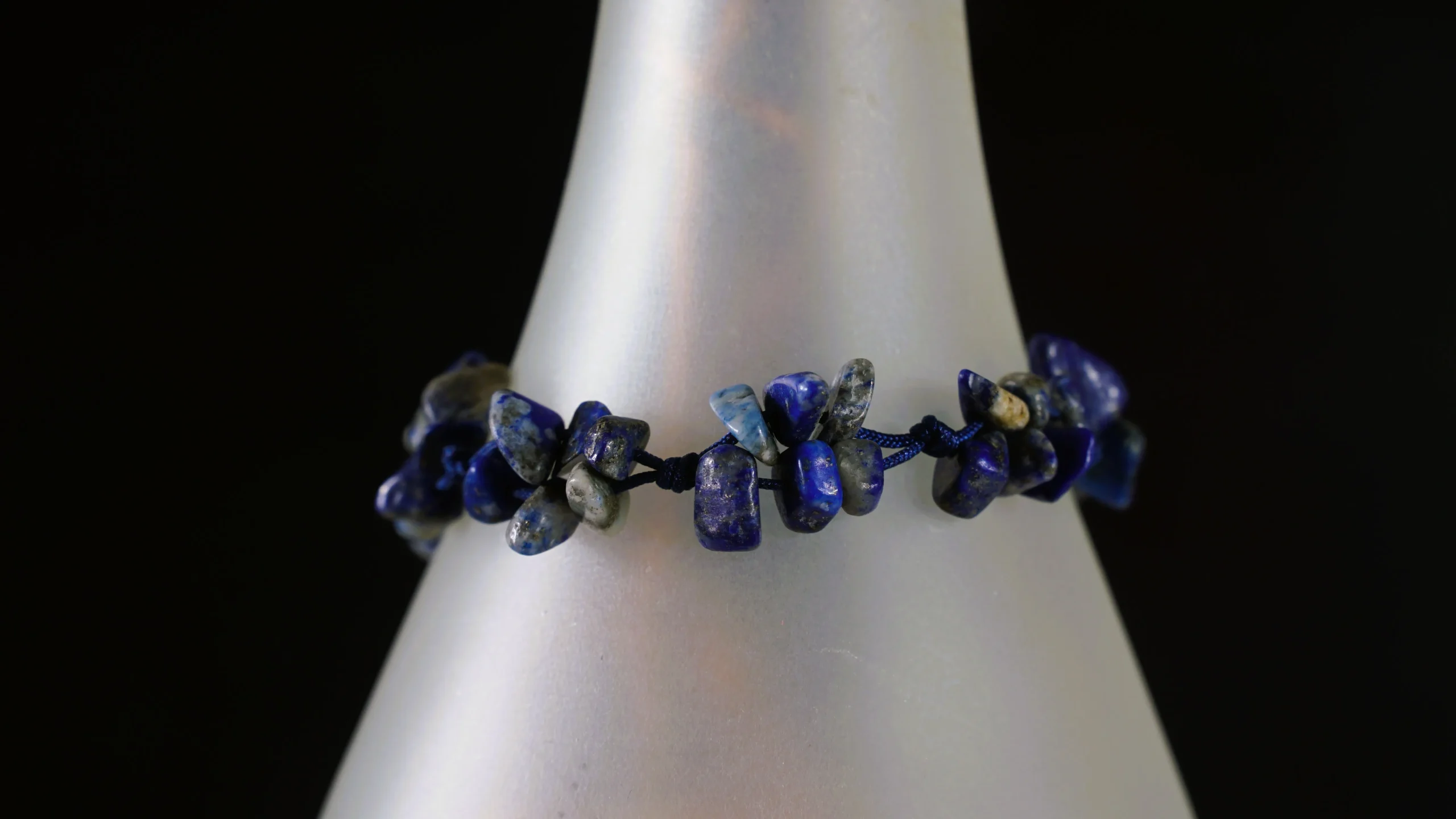Bransoletka z lapisu lazuli - KWIAT INTUICJI - obrazek 3